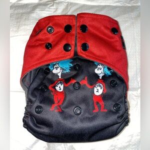 Squishy Tushie Dr. Seuss Thing 2 AIO Cloth Diaper